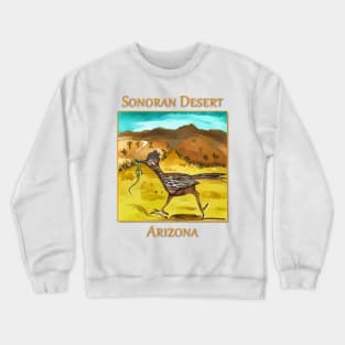 Roadrunner as seen in the Sonoran Desert Crewneck Sweatshirt